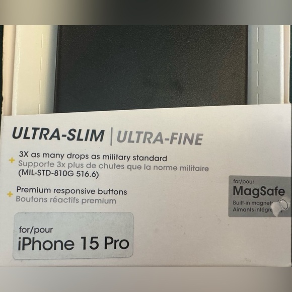 Otterbox Symmetry iPhone 15 Pro Black Phone Case New In Box - Picture 7 of 7